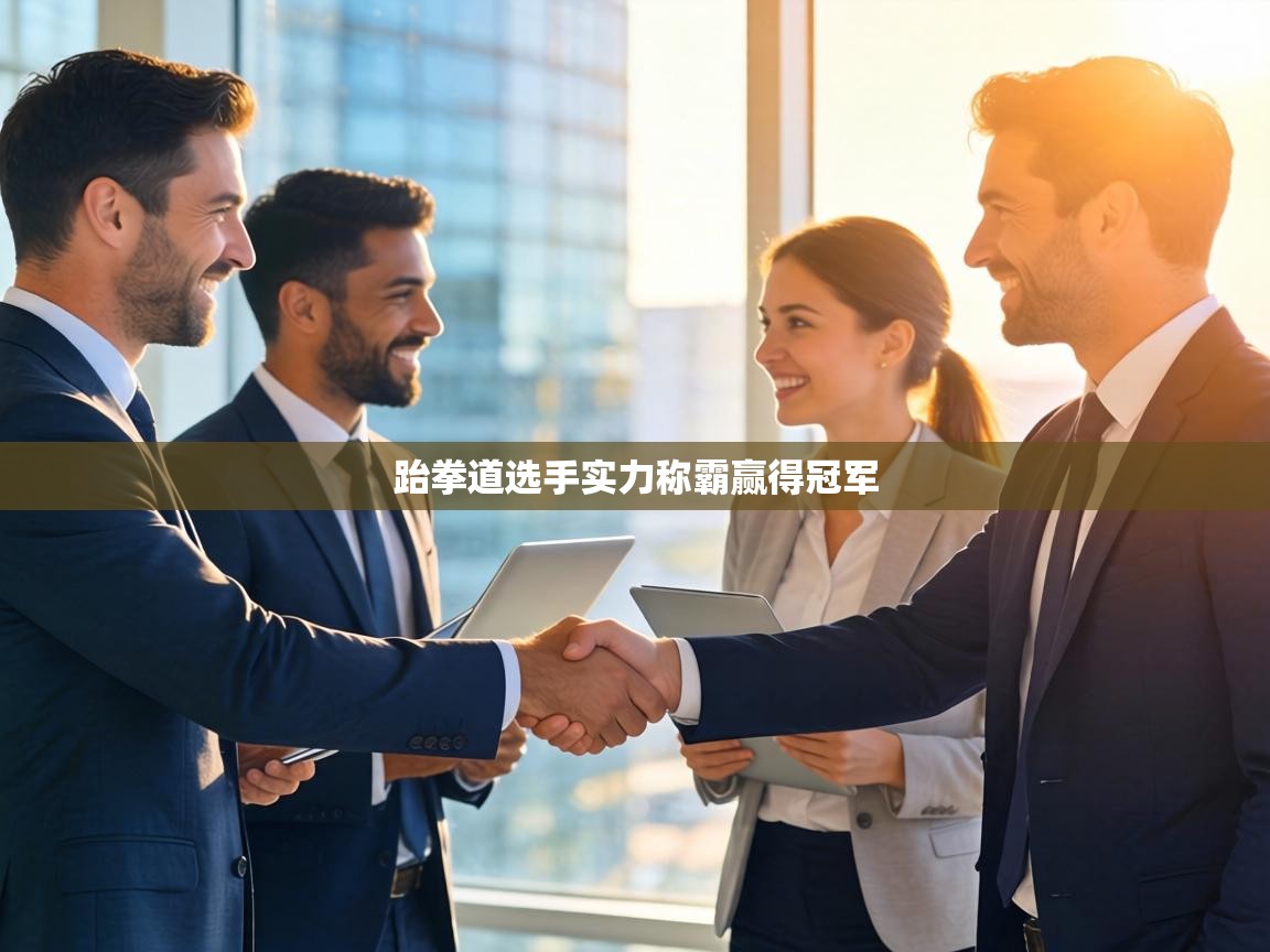 跆拳道选手实力称霸赢得冠军
